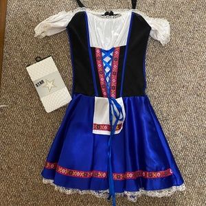 Oktoberfest Beer Maid Women's Halloween Costume Sexy Bar Maid Lederhosen